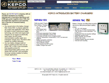 Tablet Screenshot of kepcochargers.com